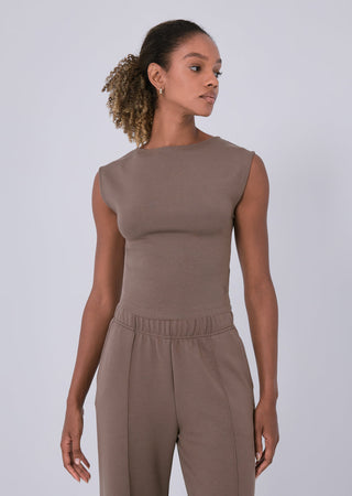 LC All-Around Lounge Cap Sleeve Top Walnut