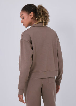 LC All-Around Lounge Collar Sweater Walnut