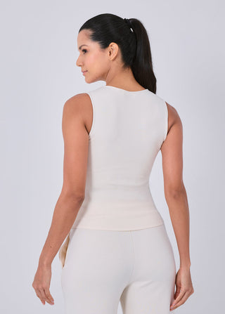 Women's Scoop Neck Tank Eggnog