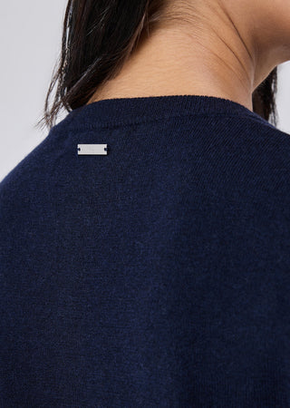 LC Blend Button Cardigan Women Merino Wool Blend Button Cardigan Navy