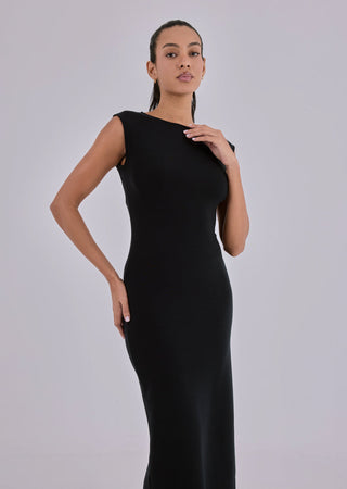 LC Cap Sleeve Dress Women Effortless Cap Sleeve Dress Black