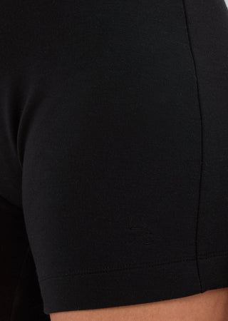 Women's Cap Sleeve Onesie Black