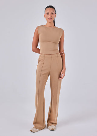 LC Cap Sleeve Top Women's Cap Sleeve Top Camel