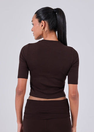 LC Half Sleeve Tee Women's Half Sleeve Tee Dark Cocoa