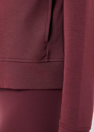 LC Hoody All-Around Lounge Zip Up Hoodie Dark Burgundy