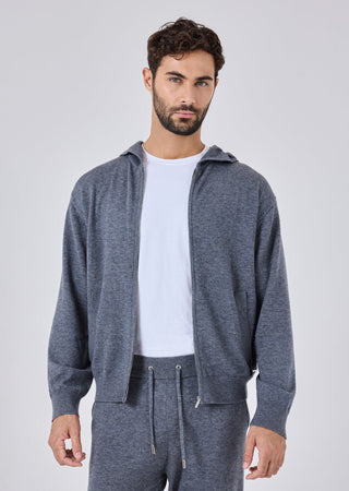 Men's Hoodie Grey Marl