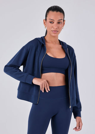 LC Hoody Women's Zip Up Hoodie Dark Navy