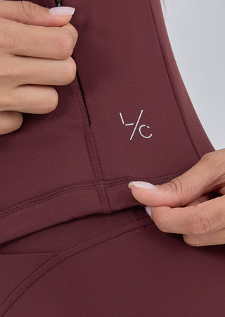 LC Jacket Women's Active Zip Jacket Dark Burgundy