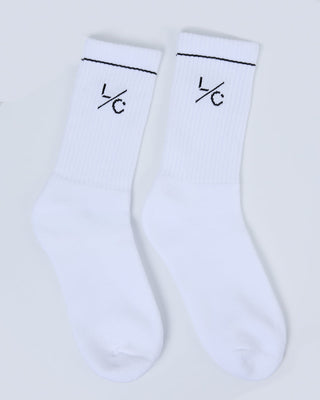 LC LC Athletic Socks Unisex White
