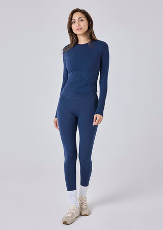 LC Long Sleeve Top Women Skin Touch Long Sleeve Top Dark Navy