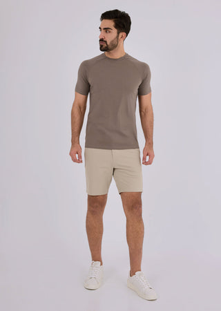 Men's Shorts Classic Fit - 8"R Beige