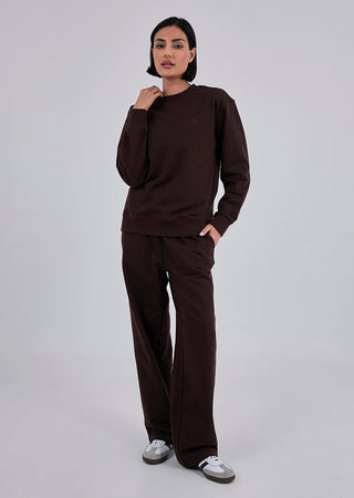 Unisex Oversized Sweater Dark Cocoa