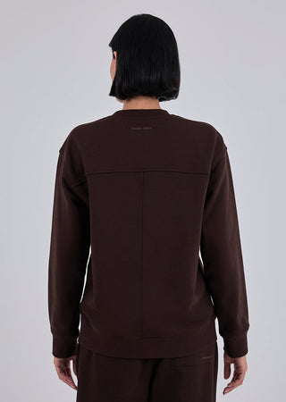 Unisex Oversized Sweater Dark Cocoa