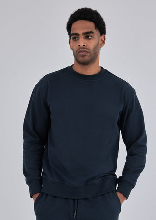 Unisex Oversized Sweater Navy Pewter