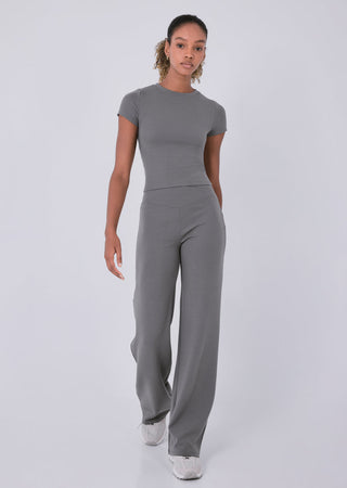 Women's Straight Leg Pants Pebble Grey