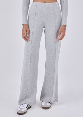 LC Pant Effortless Wide Leg Pant Grey Marl