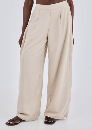 Women's Relaxed Pants Light Beige
