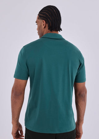 Men's Open Polo Deep Teal - LC