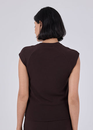 LC Raglan Tee Effortless Raglan Tee Dark Cocoa