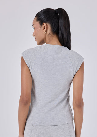 LC Raglan Tee Effortless Raglan Tee Grey Marl