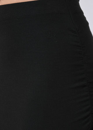 LC Ruched Maxi Skirt Effortless Ruched Maxi Skirt Black