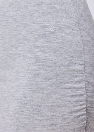 LC Ruched Maxi Skirt Effortless Ruched Maxi Skirt Grey Marl