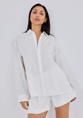 Women's Long Sleeve Shirt Ivory