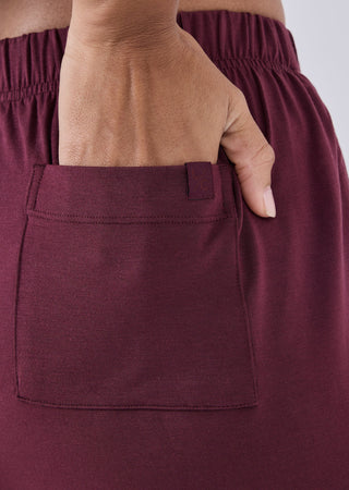 LC Short Women's Sleep Short Dark Burgundy