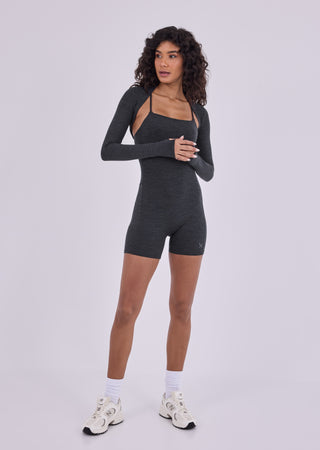 LC Shrugs Women's Shrug Dark Grey Marl