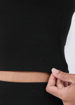 LC Slash Neck Top Effortless Slash Neck Top Black