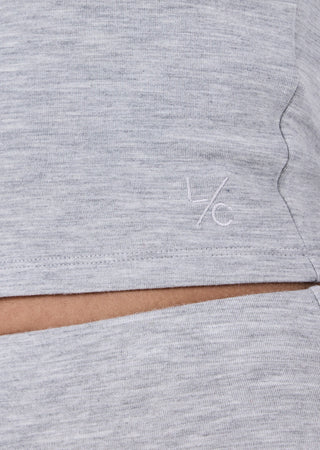 LC Slash Neck Top Effortless Slash Neck Top Grey Marl