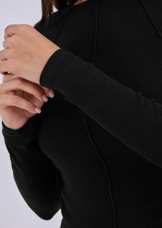 LC Slash Neck Top Women's Slash Neck Top Black