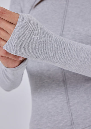 LC Slash Neck Top Women's Slash Neck Top Grey Marl