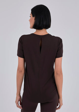 LC Split Back Tee Women’s Aloe Split Back Tee Dark Cocoa
