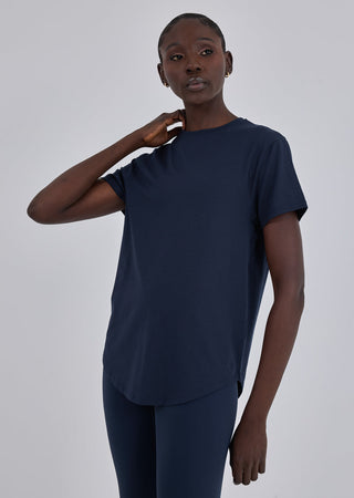 LC Split Back Tee Women’s Aloe Split Back Tee Dark Navy