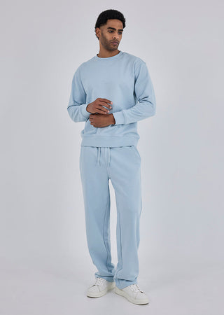 Unisex Oversized Sweat Pants Blue Mist