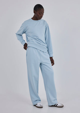 Unisex Oversized Sweat Pants Blue Mist