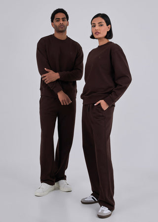 Unisex Oversized Sweat Pants Dark Cocoa