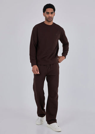 Unisex Oversized Sweat Pants Dark Cocoa