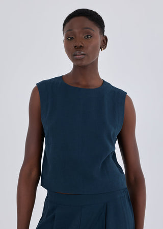 Women's Relaxed Tank Dark Navy