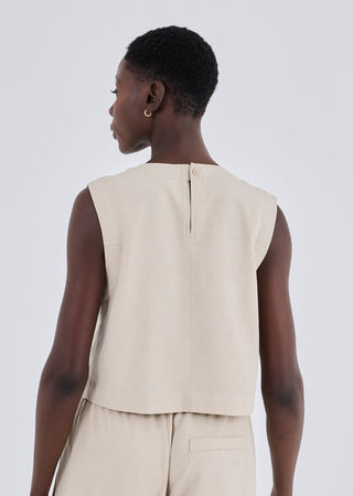 Women's Relaxed Tank Light Beige