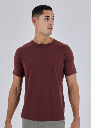 LC Tee Mens Essential Tee Dark Burgundy