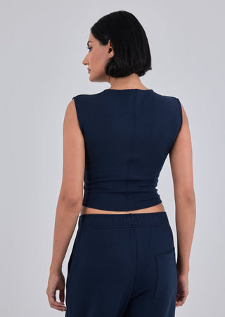 LC Tee Women's Cap Sleeve Top Dark Navy