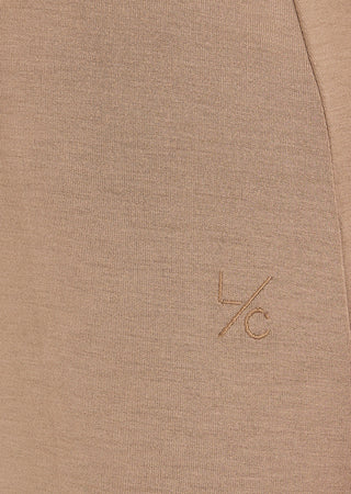 LC Trousers Women's Flat Waist Pant Camel