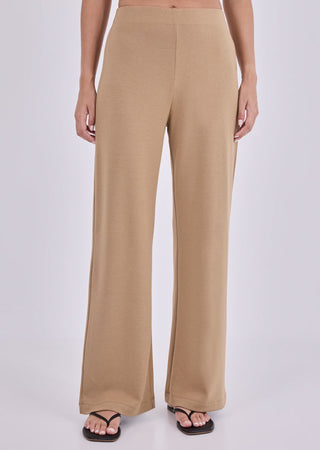 LC Trousers Women's Flat Waist Pant Camel
