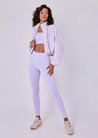 LC Zip top Womens Ripstop Zip Through Jacket Lilac Thistle