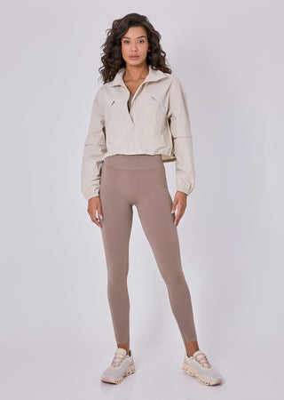 LC Zip top Womens Ripstop Zip Through Jacket Stone